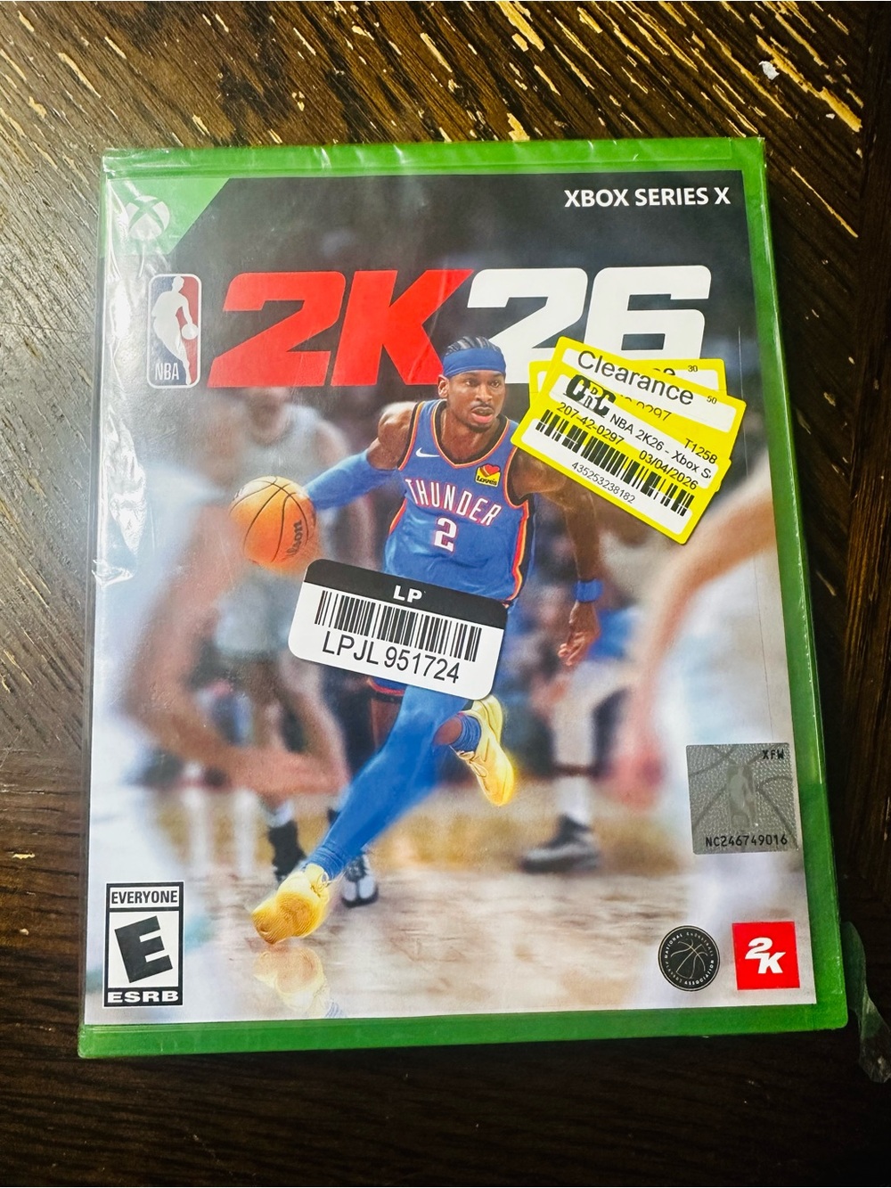 NBA 2K26 Xbox Series X Game - Blue/Yellow Cover